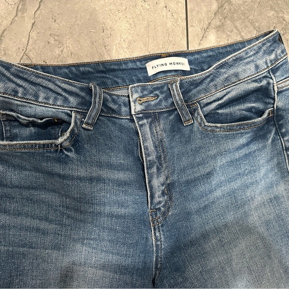 Flying Monkey Blue Flare Jeans - Picture 5 of 10